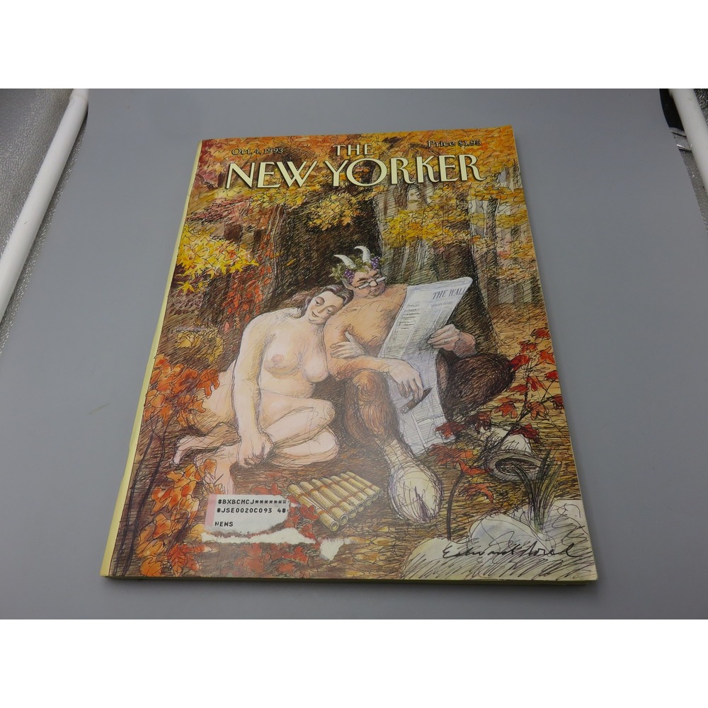 Vintage The New Yorker Magazine October 4 1993 Edward Sorel Cover Art
